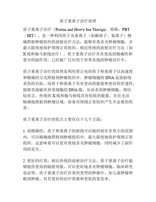 质子重离子治疗原理