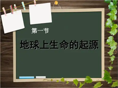 《地球上生命的起源》生物的进化PPT课件-(共27张PPT)(2024版)