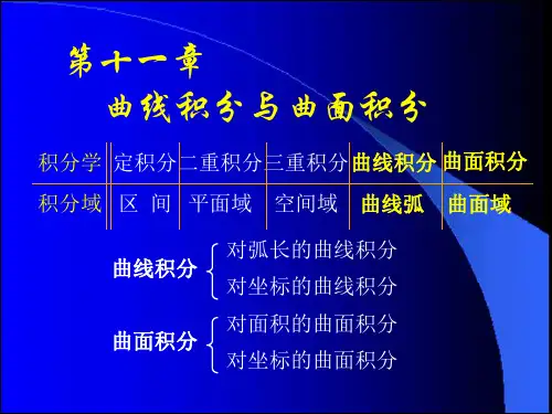 曲线积分与曲面积分课件 (1)
