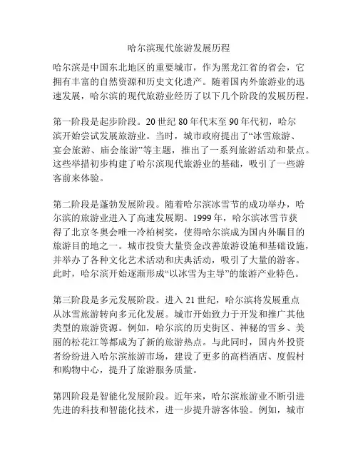 哈尔滨现代旅游发展历程