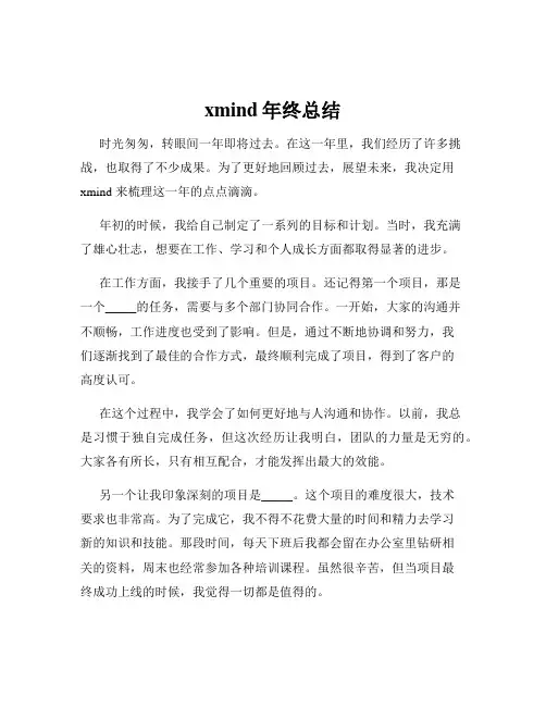 xmind年终总结