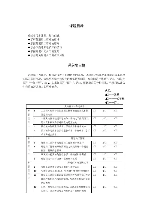 D10-辞退员工管理与辞退面谈技巧