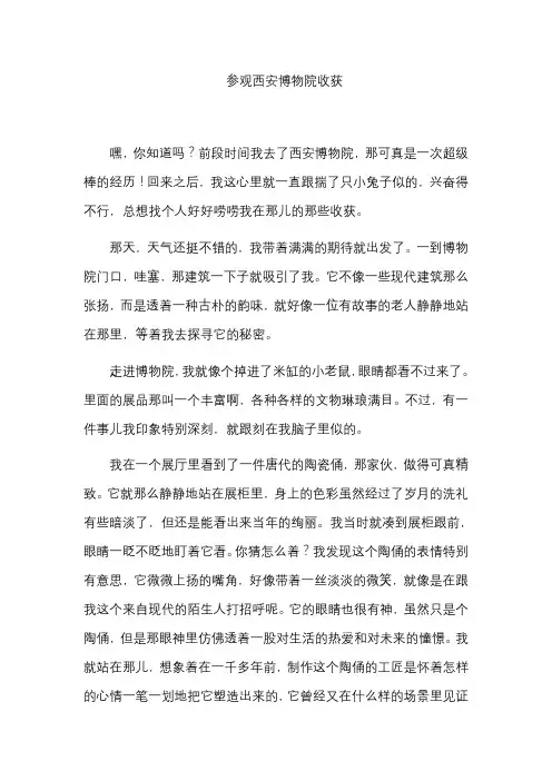 参观西安博物院收获
