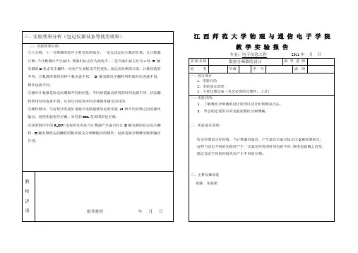 EDA实验五数控分频器的设计(程序)