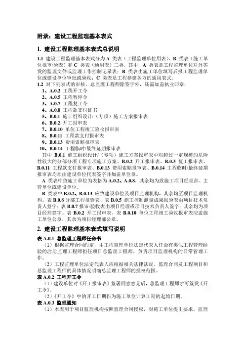 GBT50319-2013基本表式说明