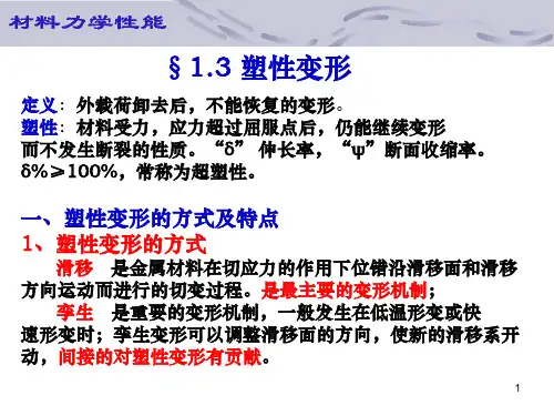 第01章 塑形变形