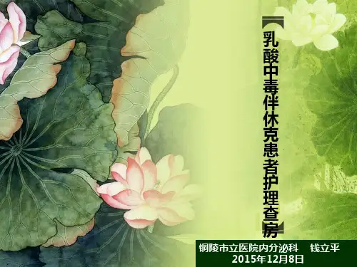 感染性休克的护理查房PPT课件