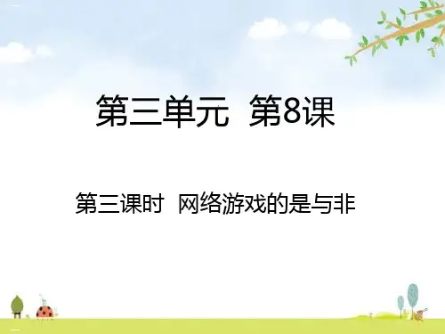 网络游戏的是与非PPT优质课件
