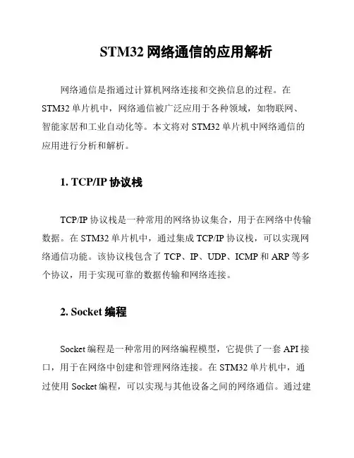 STM32网络通信的应用解析