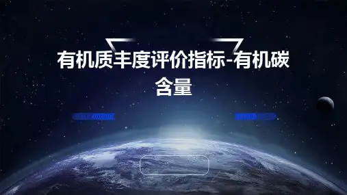 有机质丰度评价指标-有机碳含量