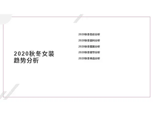 2020秋冬服装趋势ppt展示