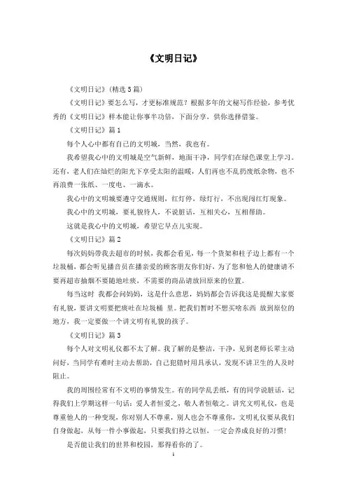 《文明日记》