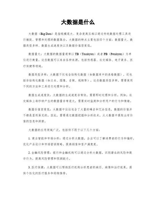大数据是什么