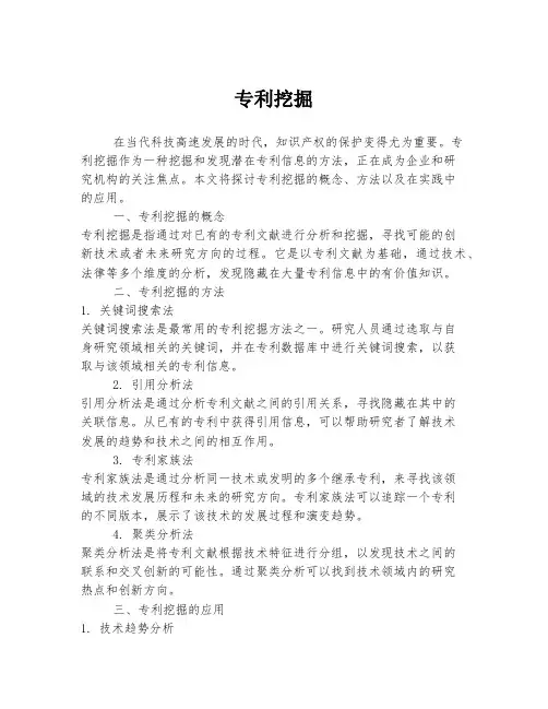 专利挖掘 