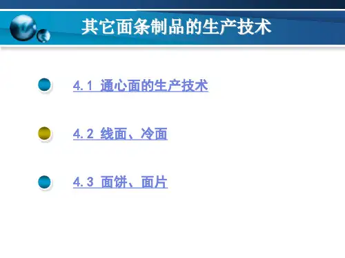 精选其它面条制品的生产技术