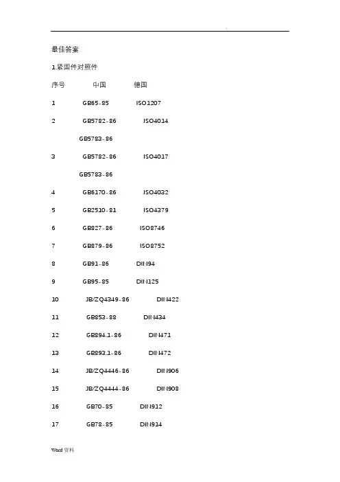 国标和德标金属材料对照表