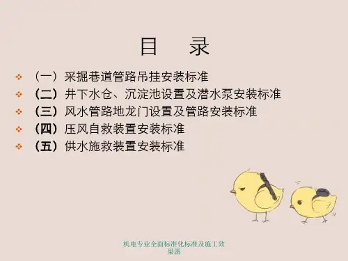 机电专业全面标准化标准及施工效果图