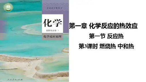 1.1.3燃烧热+中和热课件++2024-2025学年高二上学期化学人教版(2019)选择性必修1+