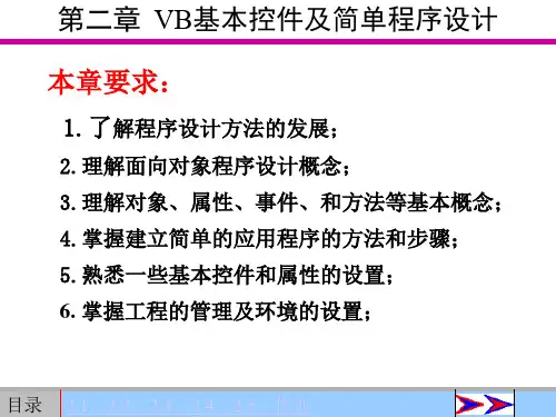 第2章  Vb简单的程序设计