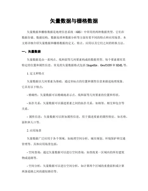 矢量数据与栅格数据