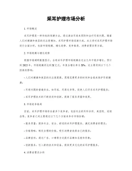 采耳护理市场分析