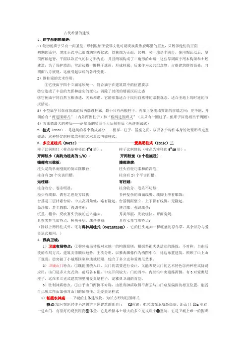 古代希腊的建筑