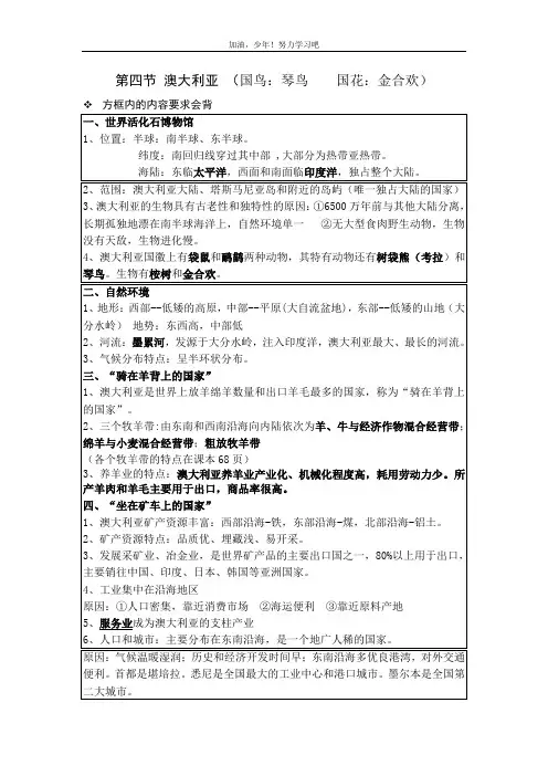地理8.4澳大利亚
