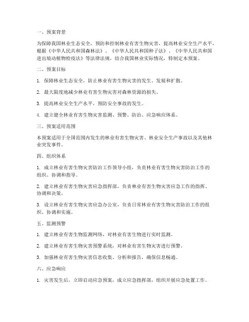 林业相关应急预案