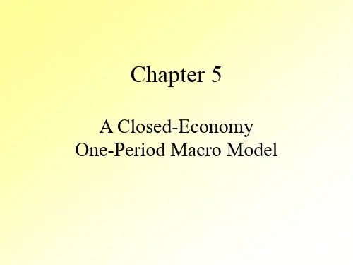 ch5 A Closed-Economy One-Period Macro Model(中级宏观经济学,香港中文大学)