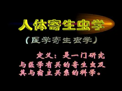 线虫概论、蛔虫、鞭虫