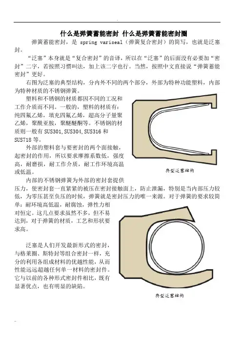 什么是弹簧蓄能密封 什么是弹簧蓄能密封圈