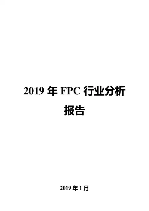 2019年FPC行业分析报告