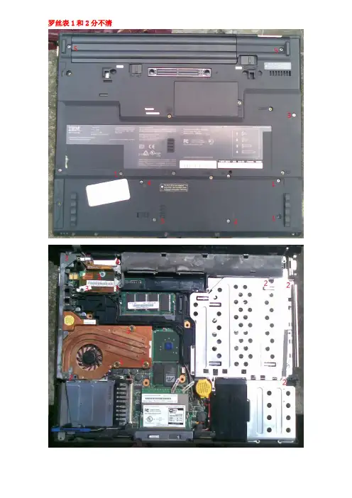 T40 拆机 带罗丝大小图