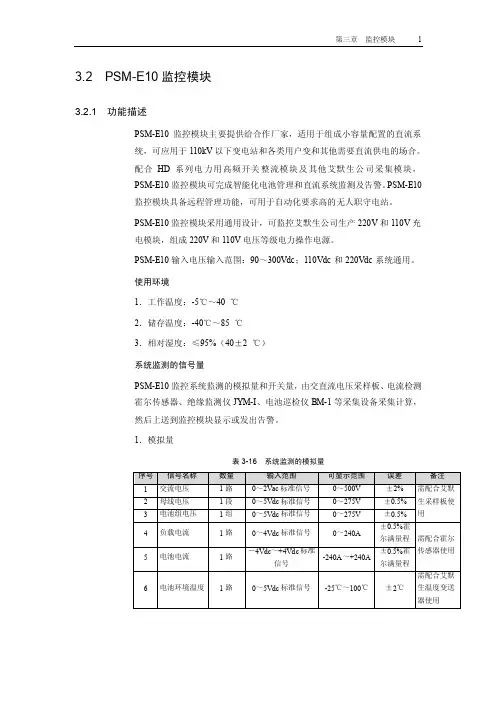 直流屏PSM-E10