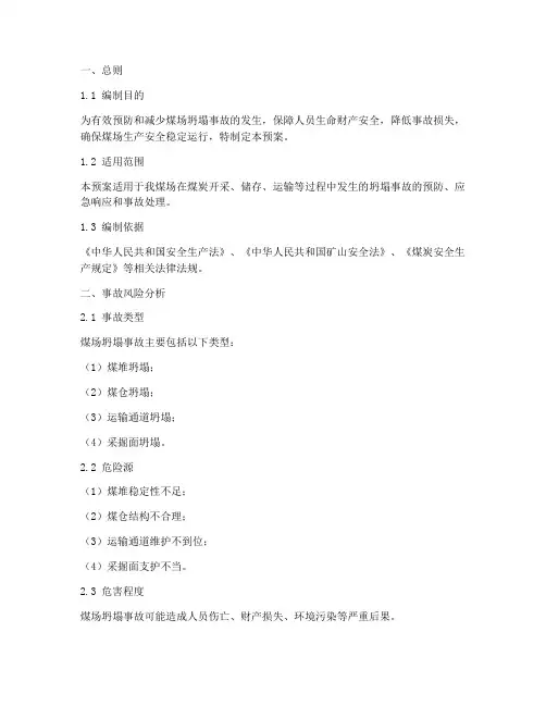煤场坍塌事故专项应急预案