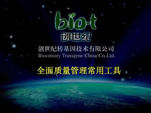 全面质量管理常用工具