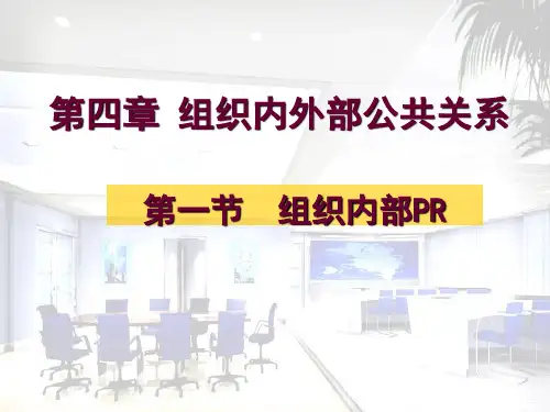 组织内外部公共关系(PPT40页)