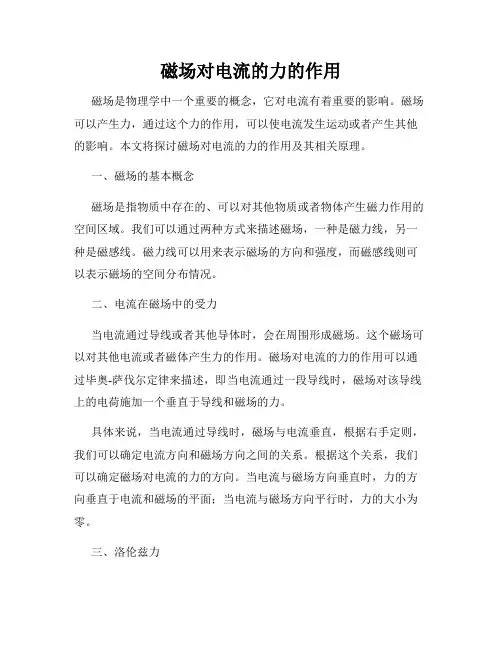 磁场对电流的力的作用