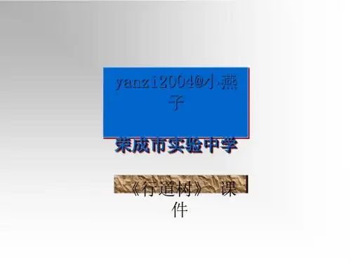 行道树PPT32 人教版 (共19张PPT)