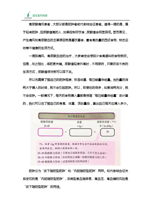 几种降尿酸的方法-减肥是重点