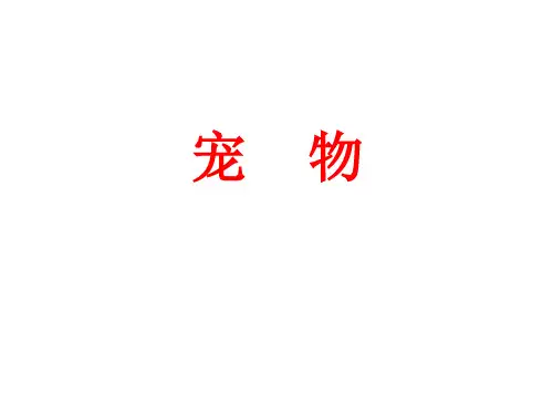 第一章 犬猫的特点