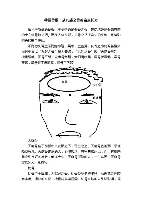秒懂骨相：从九起之骨看富贵长寿