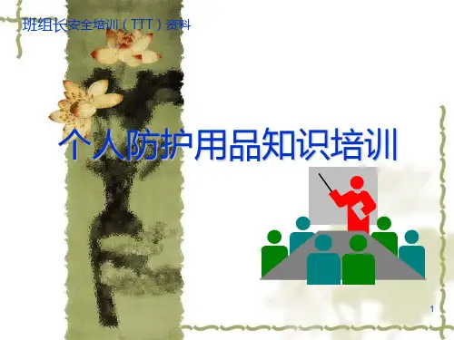 个人防护用品知识培训