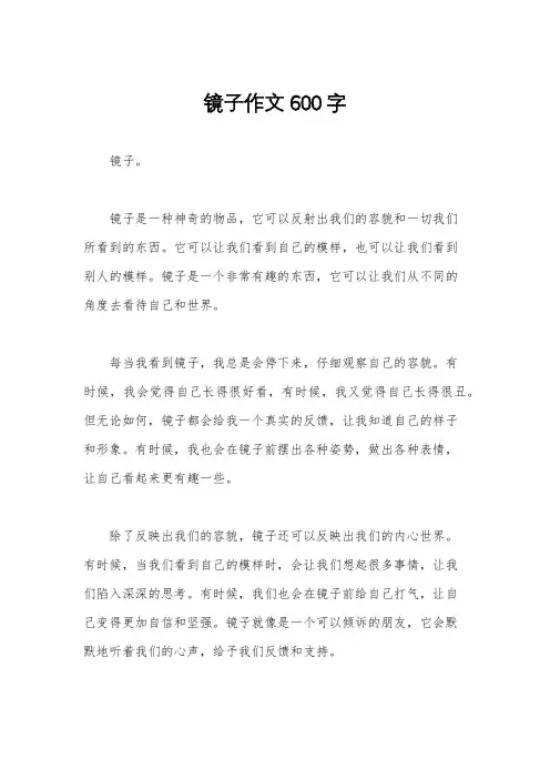 镜子作文600字