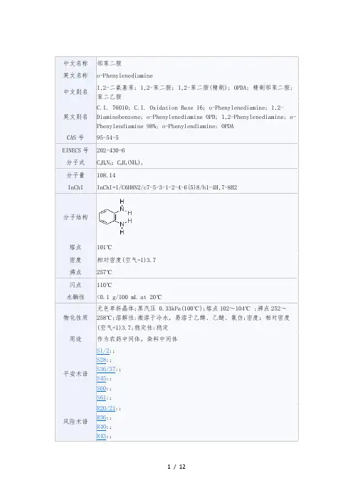 MSDS_12_13_14_苯二胺