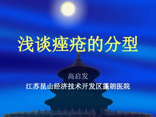 痤疮的分型