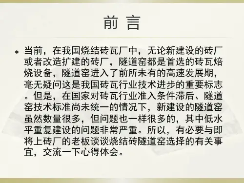 砖瓦工业发展现状与存在问题