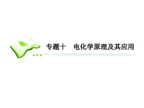 电化学原理及其应用二轮复习