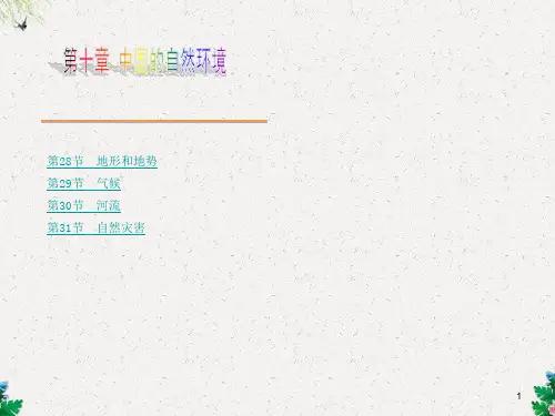 中考地理总复习：第10章《中国的自然环境》ppt课件