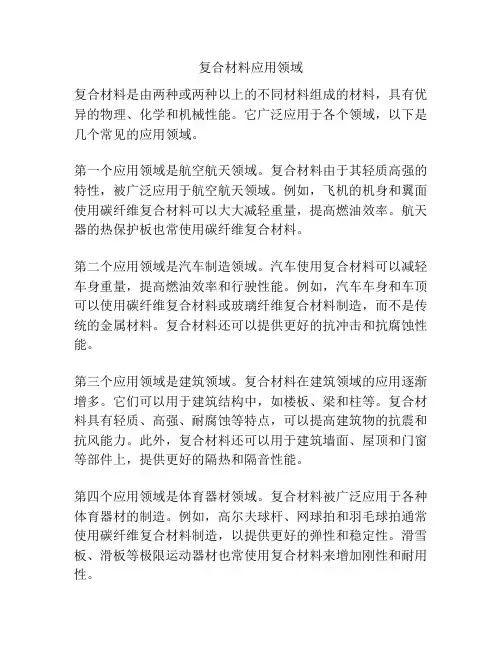 复合材料应用领域